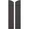 Ekena Millwork Americraft 3-Board (2 Batten) Wood Joined Board-n-Batten Shutters w/Ellipt Top, ARW101BE311X77SMH, PR ARW101BE311X77SMH - alternate 1